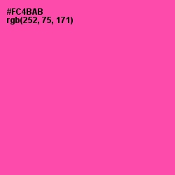 #FC4BAB - Brilliant Rose Color Image