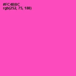 #FC4BBC - Brilliant Rose Color Image