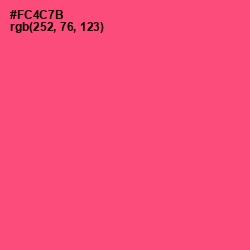 #FC4C7B - Wild Watermelon Color Image