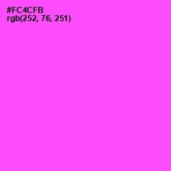 #FC4CFB - Pink Flamingo Color Image