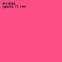 #FC4D86 - French Rose Color Image