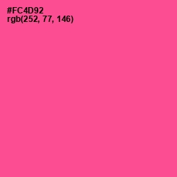 #FC4D92 - French Rose Color Image