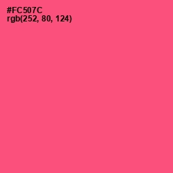 #FC507C - Wild Watermelon Color Image