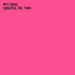 #FC5092 - French Rose Color Image