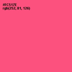 #FC517E - Wild Watermelon Color Image