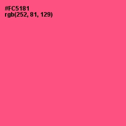 #FC5181 - French Rose Color Image
