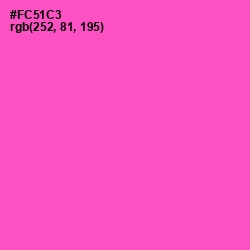 #FC51C3 - Orchid Color Image