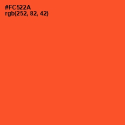 #FC522A - Flamingo Color Image