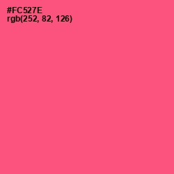 #FC527E - Wild Watermelon Color Image