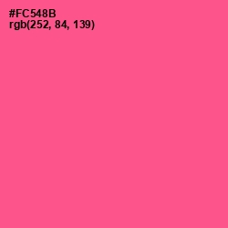 #FC548B - French Rose Color Image