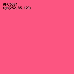 #FC5581 - French Rose Color Image