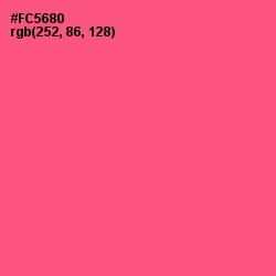 #FC5680 - French Rose Color Image