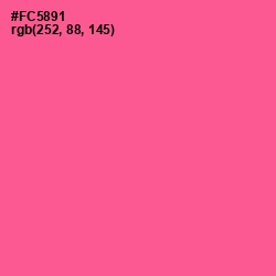#FC5891 - French Rose Color Image