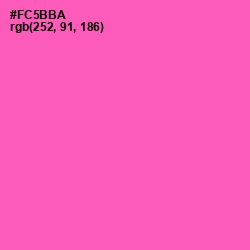 #FC5BBA - Brilliant Rose Color Image