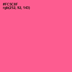 #FC5C8F - French Rose Color Image