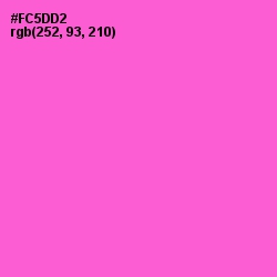 #FC5DD2 - Orchid Color Image
