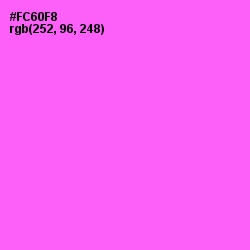 #FC60F8 - Pink Flamingo Color Image