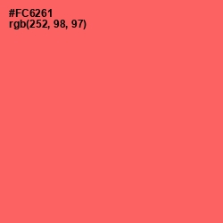 #FC6261 - Sunglo Color Image