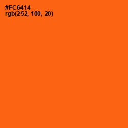 #FC6414 - Orange Color Image