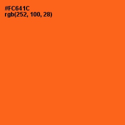 #FC641C - Orange Color Image