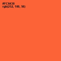 #FC6438 - Outrageous Orange Color Image