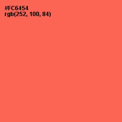 #FC6454 - Persimmon Color Image