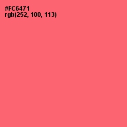 #FC6471 - Brink Pink Color Image