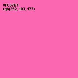 #FC67B1 - Hot Pink Color Image