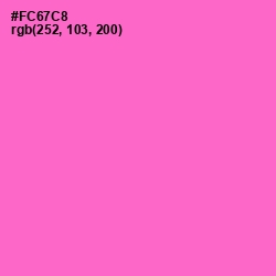 #FC67C8 - Orchid Color Image