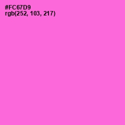 #FC67D9 - Orchid Color Image