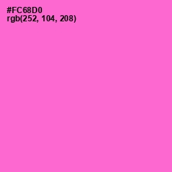 #FC68D0 - Orchid Color Image