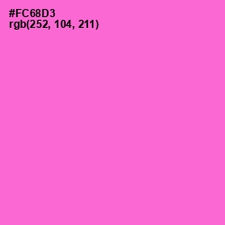 #FC68D3 - Orchid Color Image