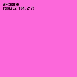 #FC68D9 - Orchid Color Image