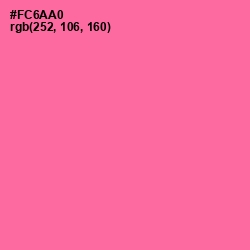 #FC6AA0 - Hot Pink Color Image