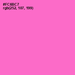 #FC6BC7 - Orchid Color Image
