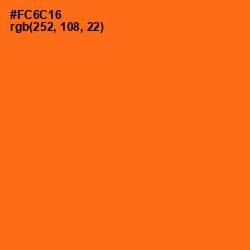 #FC6C16 - Orange Color Image