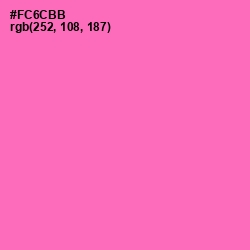 #FC6CBB - Hot Pink Color Image