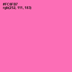 #FC6FB7 - Hot Pink Color Image