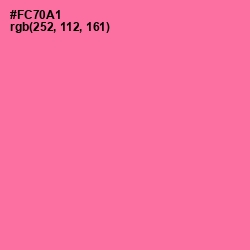 #FC70A1 - Hot Pink Color Image