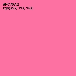 #FC70A2 - Hot Pink Color Image