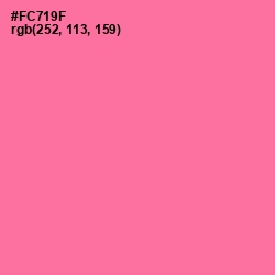 #FC719F - Deep Blush Color Image