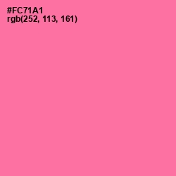 #FC71A1 - Hot Pink Color Image