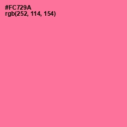 #FC729A - Froly Color Image