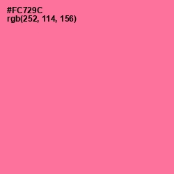 #FC729C - Deep Blush Color Image