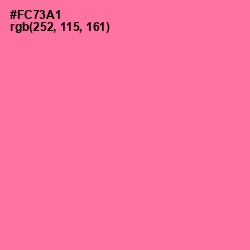 #FC73A1 - Hot Pink Color Image