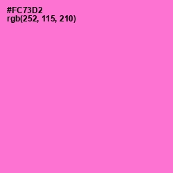 #FC73D2 - Orchid Color Image