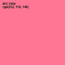 #FC7494 - Froly Color Image