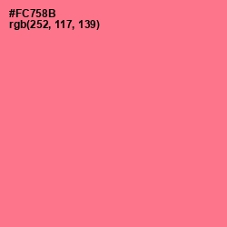 #FC758B - Froly Color Image