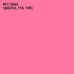 #FC76A0 - Hot Pink Color Image