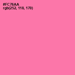 #FC76AA - Hot Pink Color Image